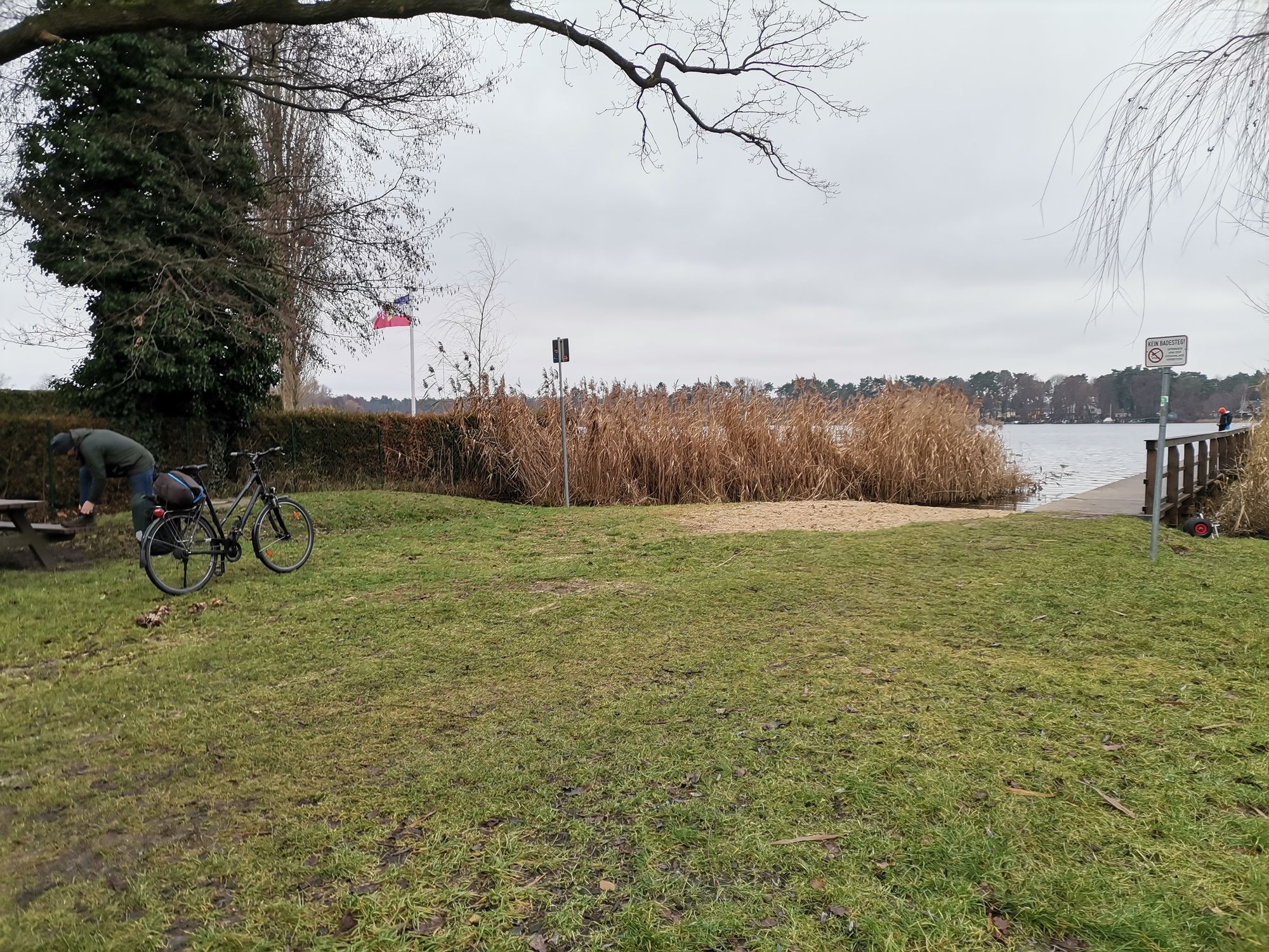 Badstelle und Steg an der Dahme