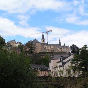 Luxemburg Stadt von unten
