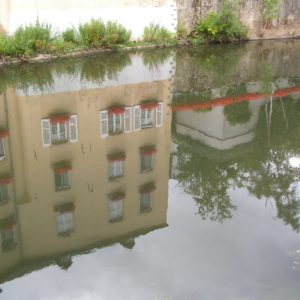 Luxemburg Stadt Wasserspiegelung