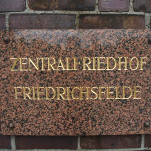 Zentralfriedhof Friedrichsfelde Alfred Fruth