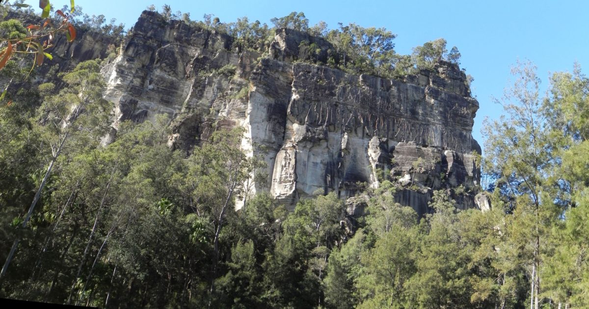 Carnarvon Gorge sandstone rock wall