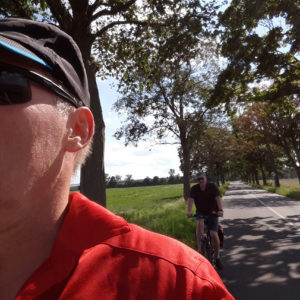Oder Neiße-Radweg Selfie auf dem Fahrrad
