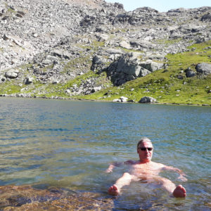 Bade Session im Lago del Nivolet