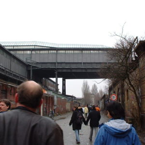 Besichtigung im Bahntunnel zum Potsdamer Platz