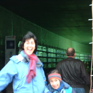 Besichtigung im Bahntunnel zum Potsdamer Platz