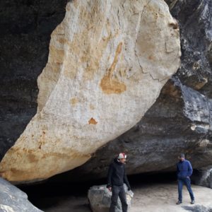 frischer Felssturz an der Marienhöhle