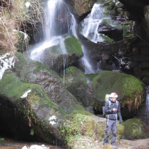 Tobias vor Lichtenhainer Wasserfall