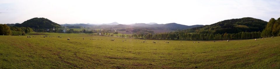 Panoramablick auf Jítrava