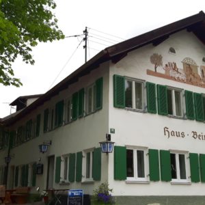 Speiselokal und Biergarten in Murnau Haus Beinhofer