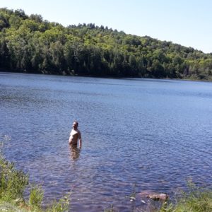 baden im Lake Taylor