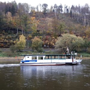 Boot auf der Elbe