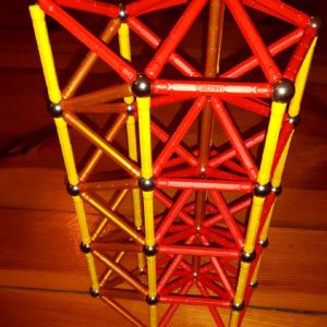 Geomag Spielzeug Turm Fünfeck verstärkt