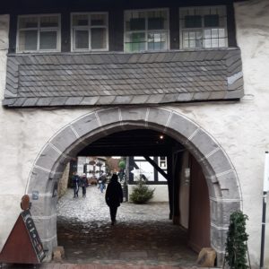 Goslar Durchfahrt Schieferhaus