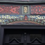 Lateinische Inschrift, altes Fachwerkhaus in Goslar