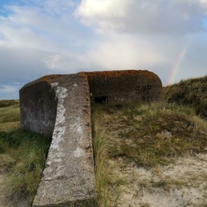 Fanö Strand Bunker Regenbogen