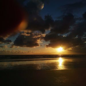Fanö Strand Sonnenuntergang Wolken