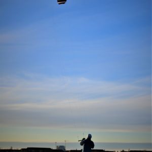Mit dem Powerkite Zebra Z1 auf der Landebahn auf dem Tempelhofer Feld kiten