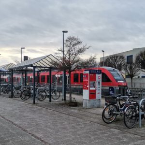 Ankunft in Neuruppin mit der Regionalbahn