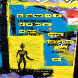 Autocorrect Guy Graffiti Art