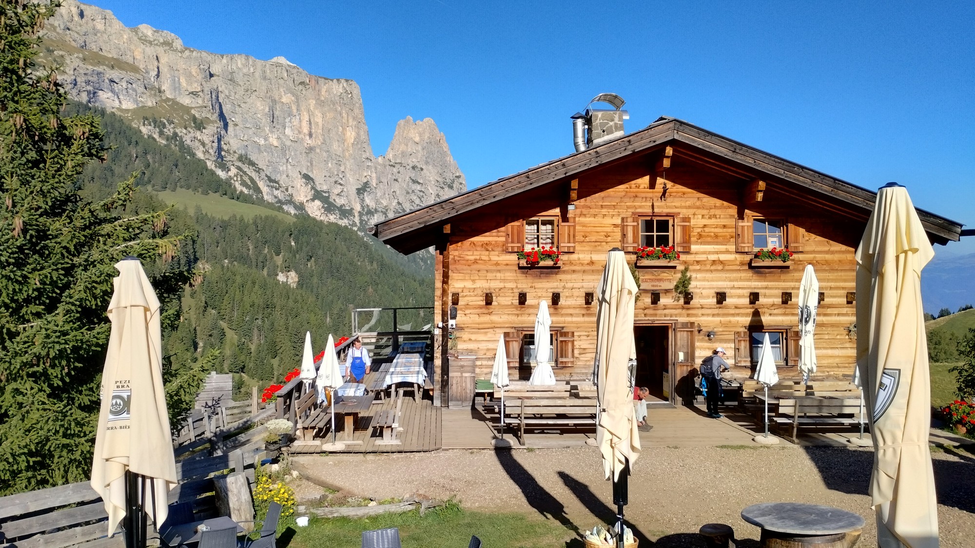2023 09 Anreise Südtirol Seiser Alm Saltner Hütte