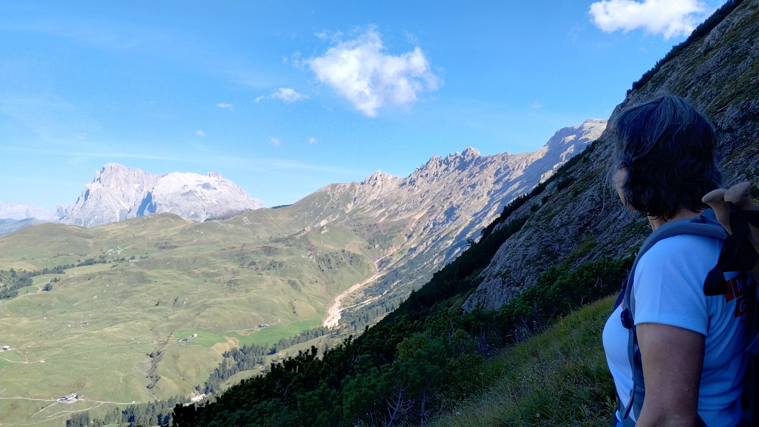 Aufstieg zum Schlern, nach im Schatten :-)