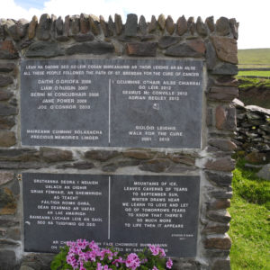 Gedenktafeln am Mount Brenden