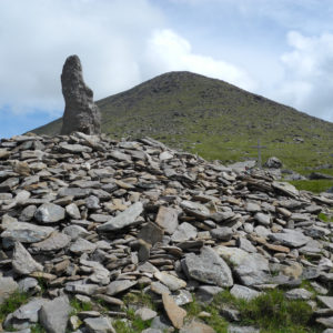 Der Blick über den runden Grat zum Gipfel des Mount Brenden