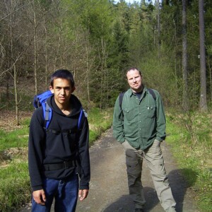 Wanderung in TSCHECHIEN von Hrensko Jens & Paul auf dem Weg
