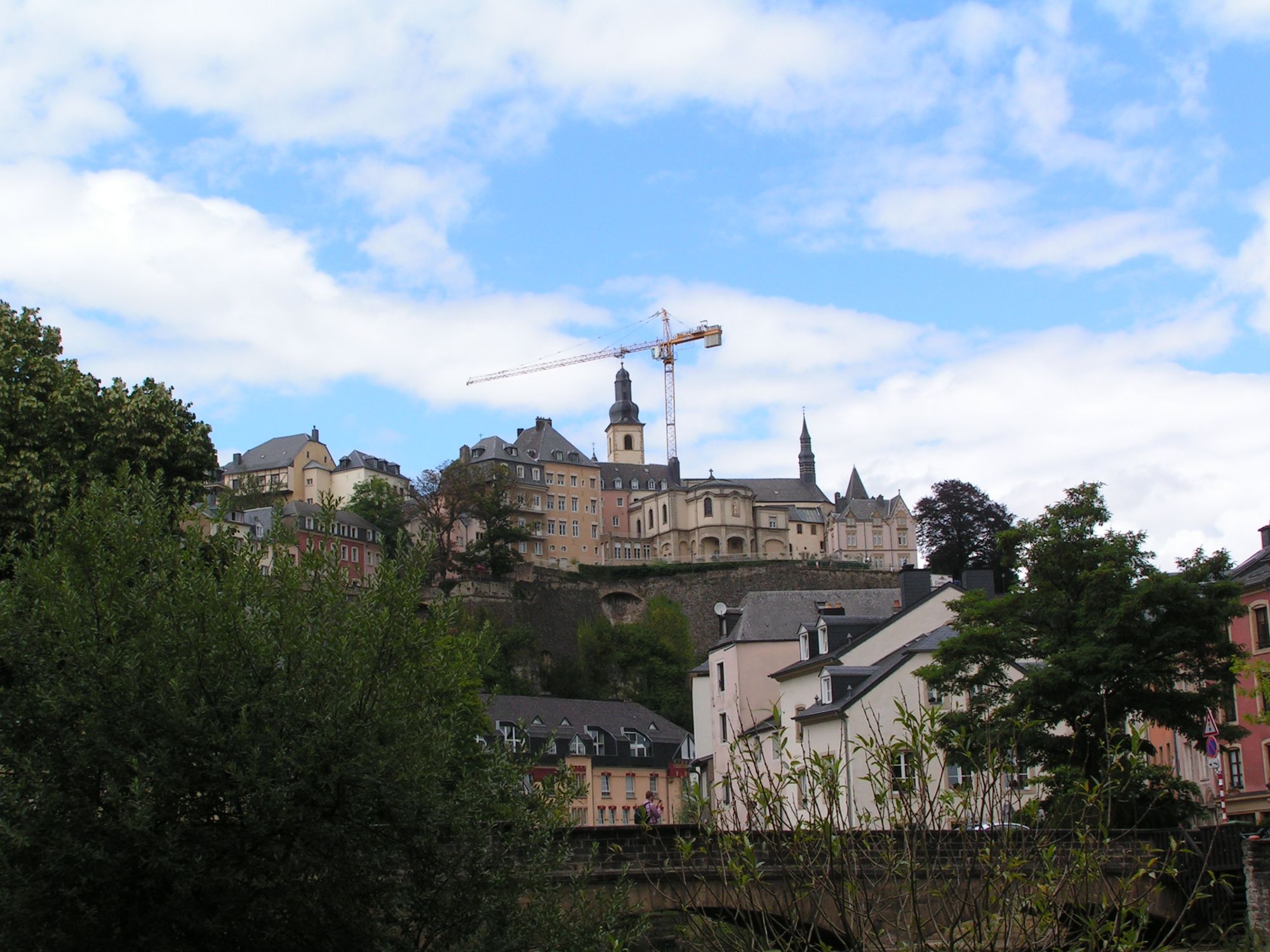 Luxemburg Stadt von unten