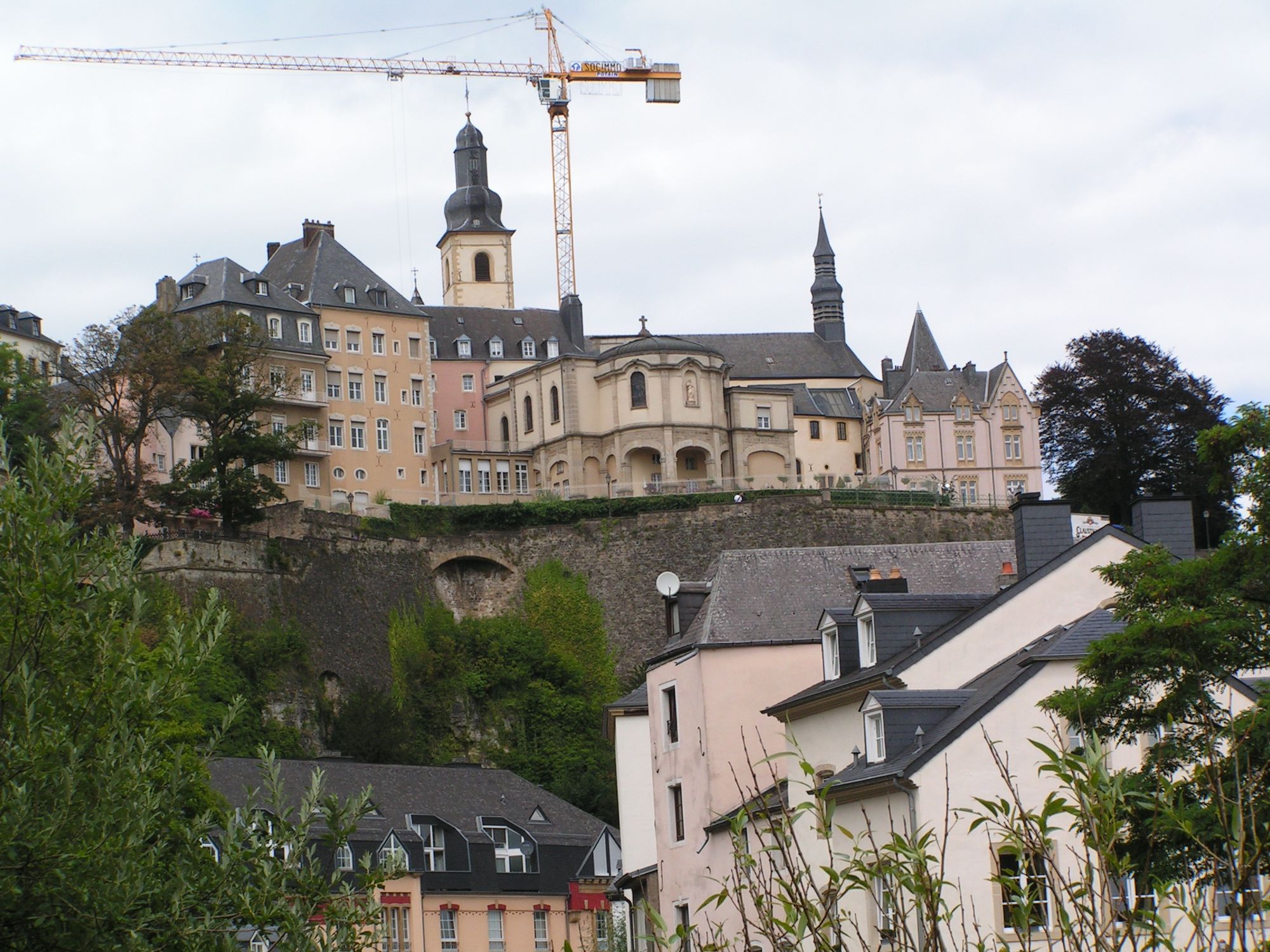 Luxemburg Stadt von unten