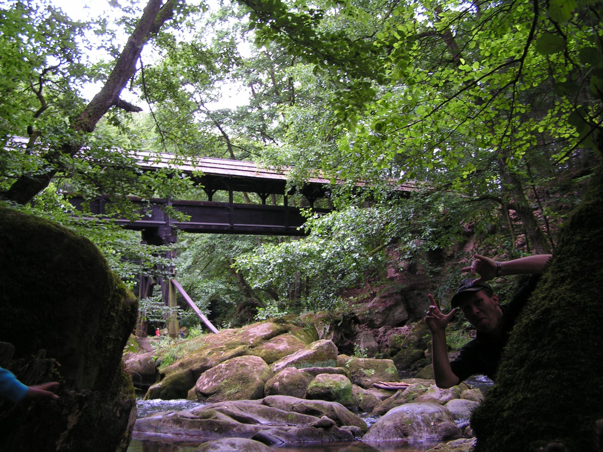 Grenze zu Luxemburg Sandstein Flussbett