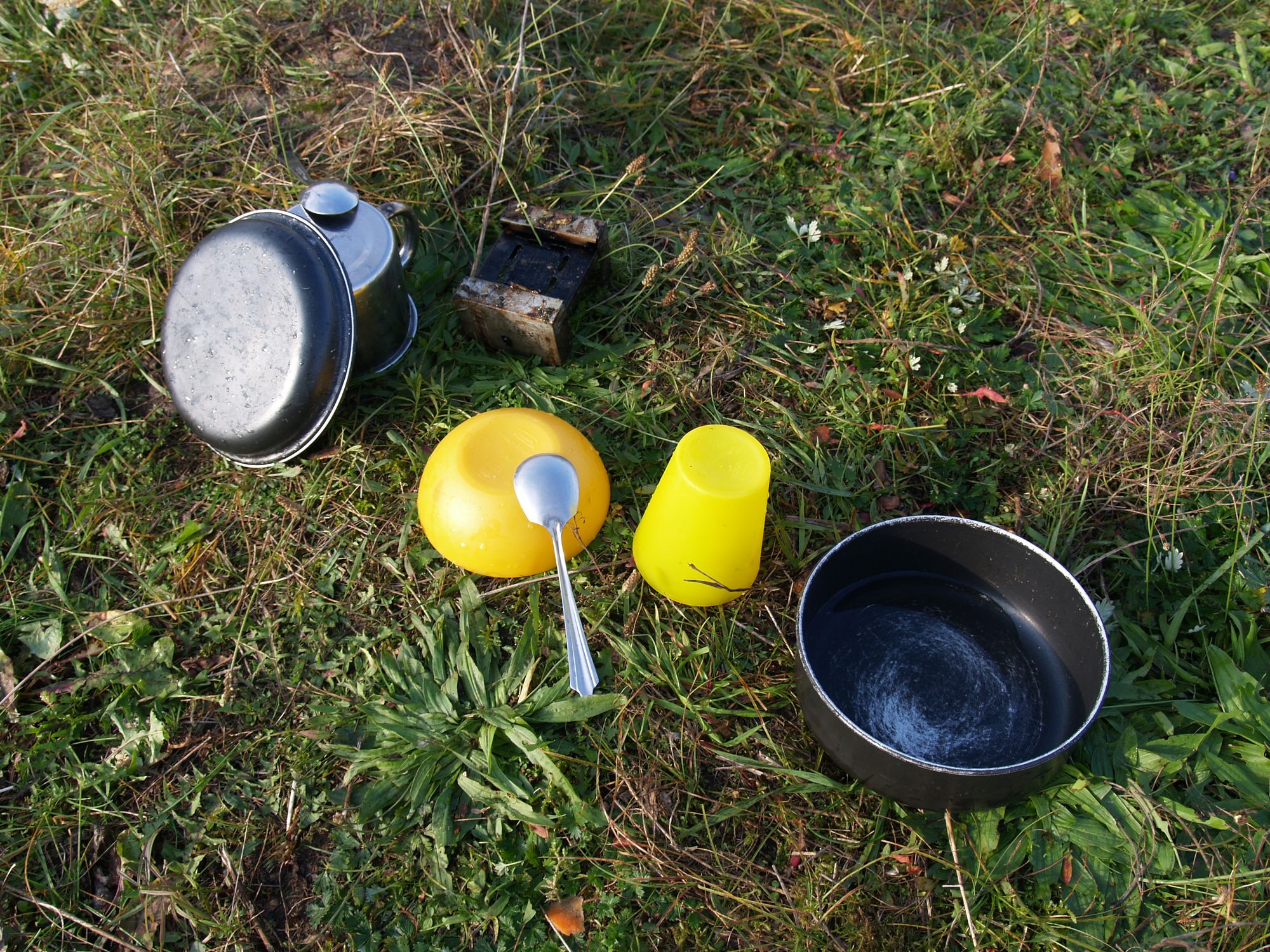 Radtour Polen Warte Lager Frühstück