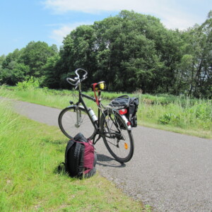 Fahrrad auf dem Radweg