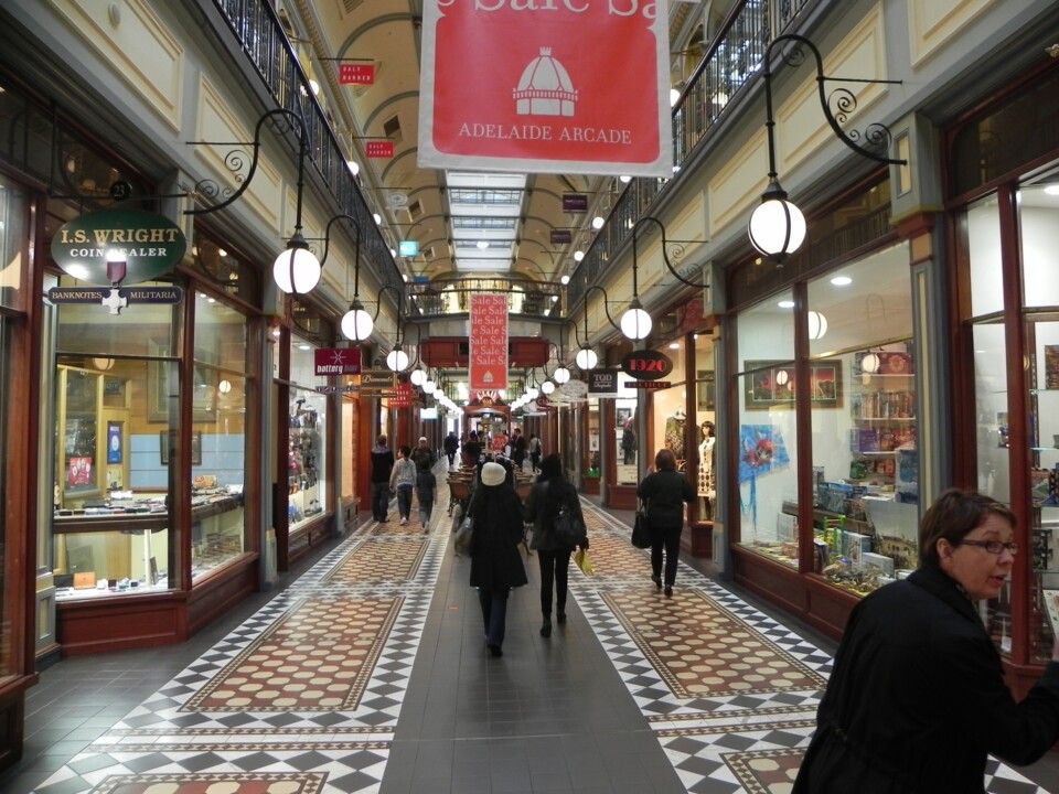 Shopping mall central markets Adelaide