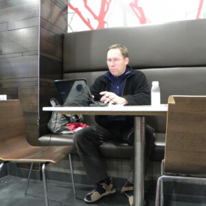 Me in McDonald's free WiFi but nobody there