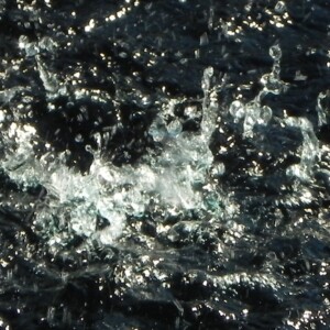 Water drops in a fountain