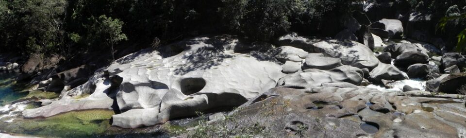 Babinda river falls cataract