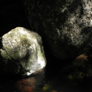 Mossman river two granite rocks