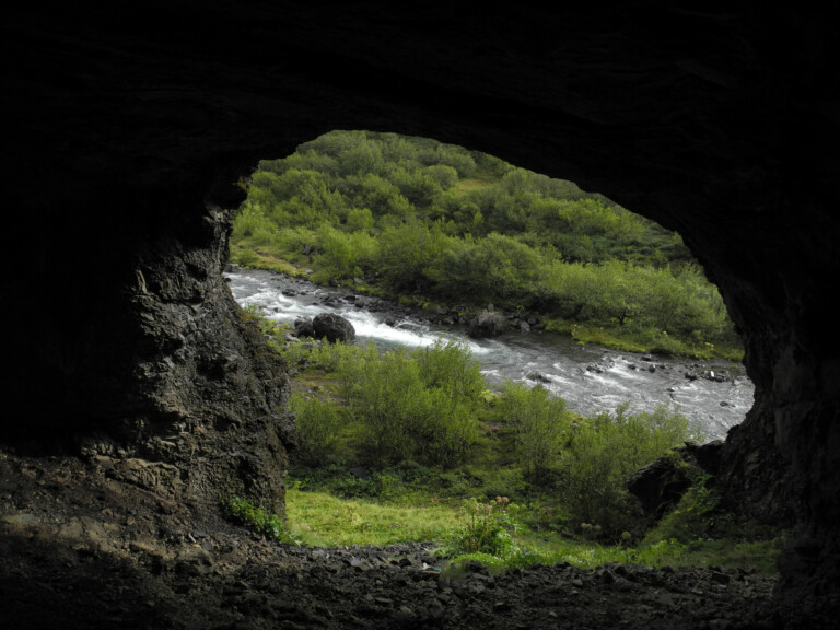 2015 Island Wanderung zum Glymur Wasserfall