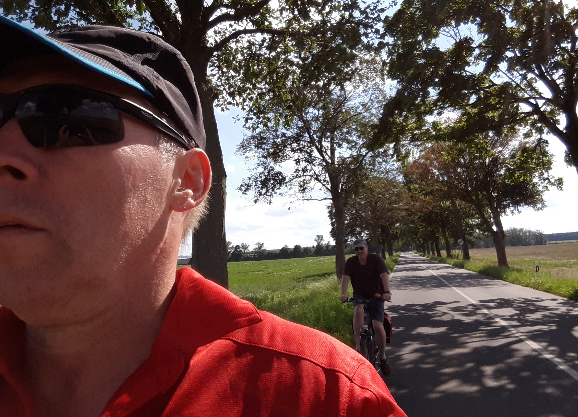 Oder Neiße-Radweg Selfie auf dem Fahrrad