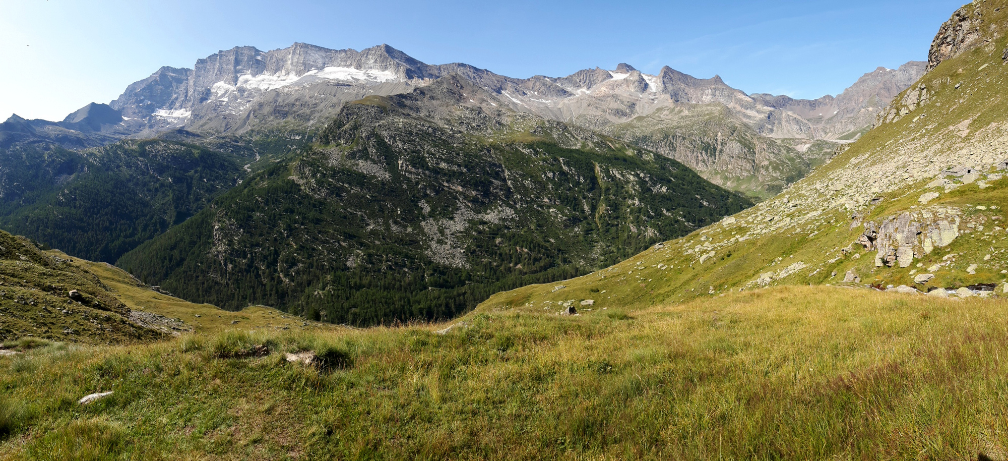 Panoramablick auf die Levanna