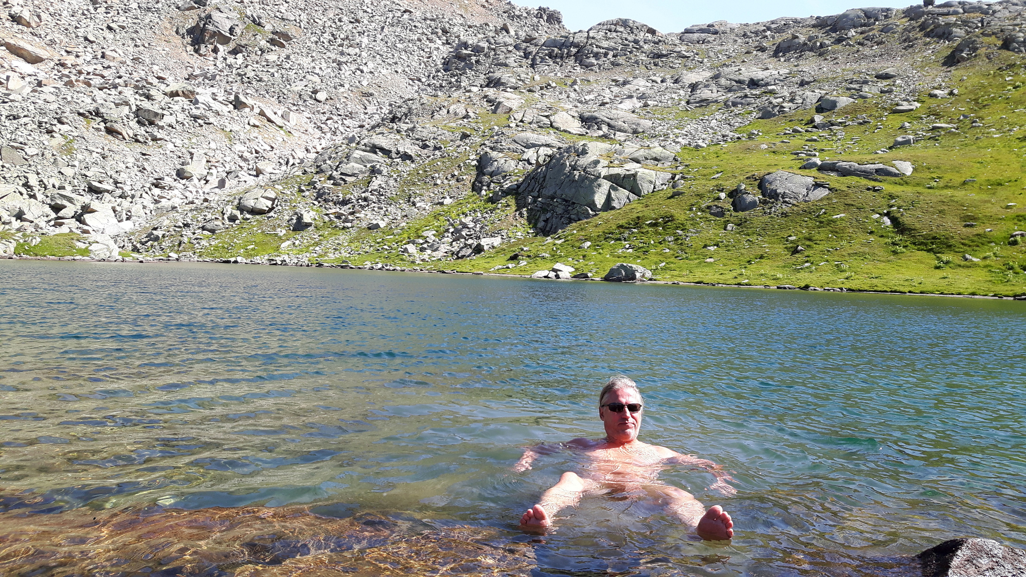 Bade Session im Lago del Nivolet