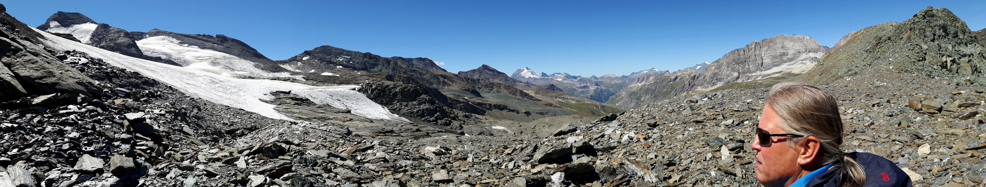 Panorama auf dem Ghiacciaio della Losa