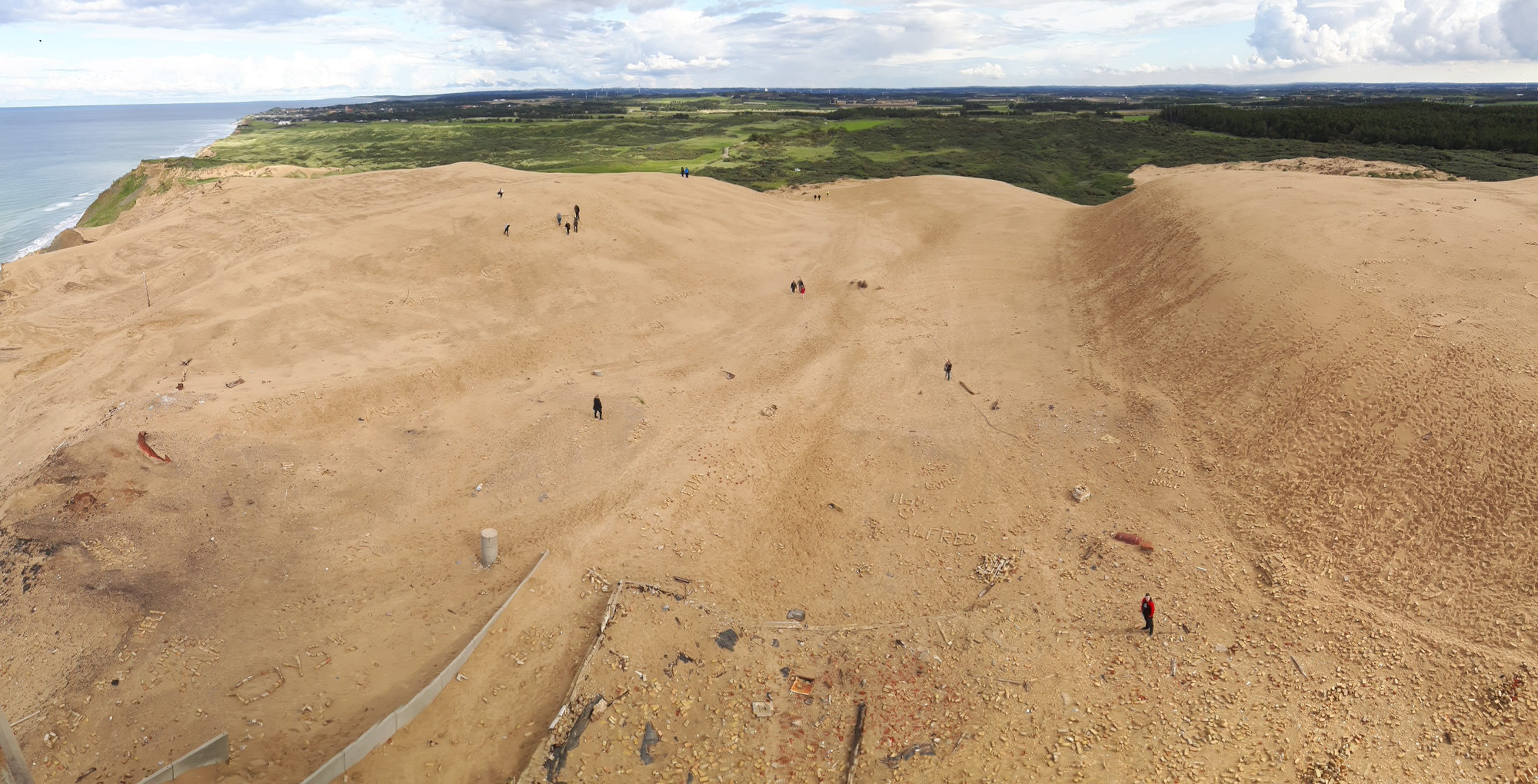 Ausblick von Rubjerg Knude Fyr über das Land