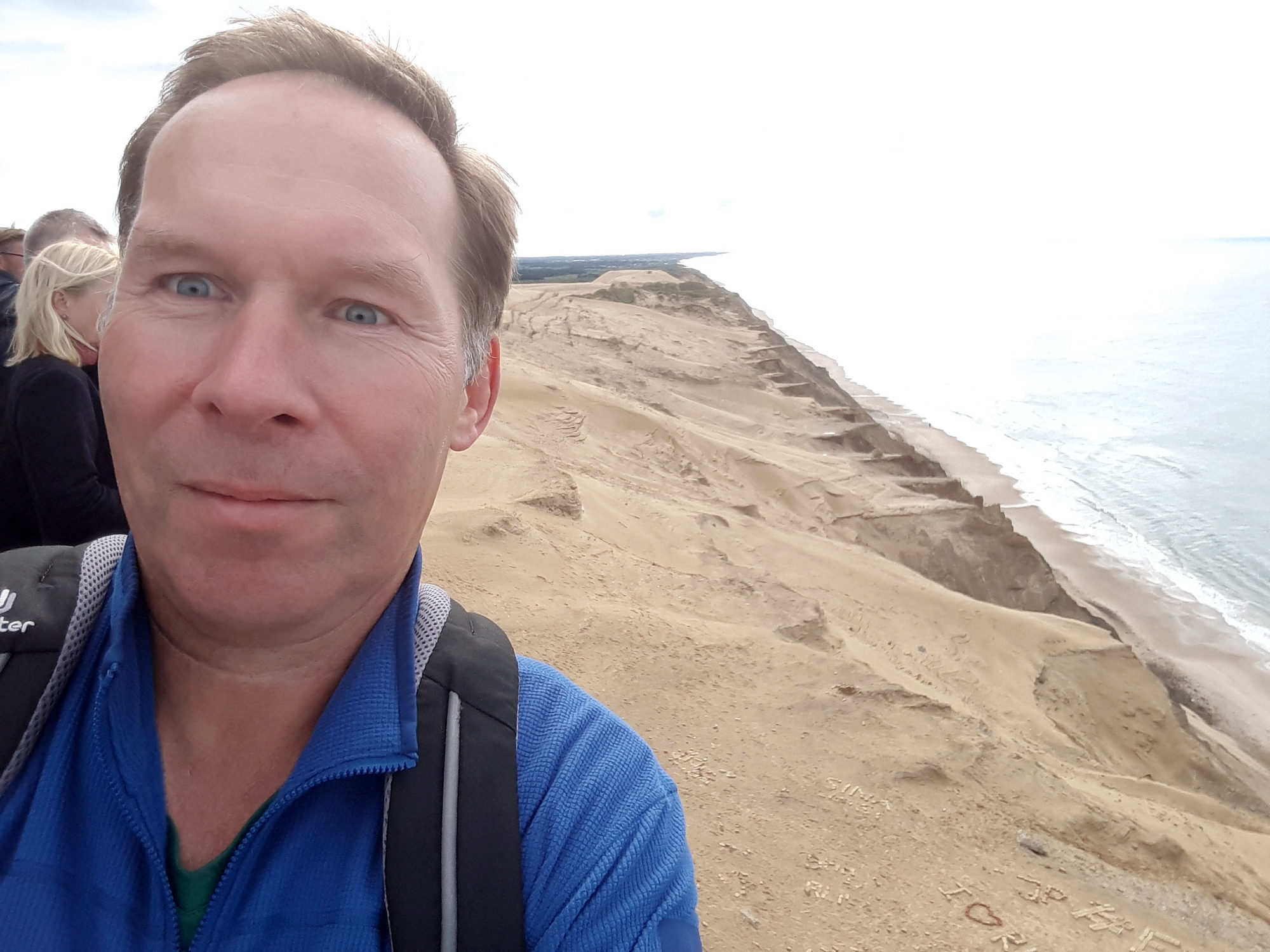 Selfie auf dem alten Leuchtturm Rubjerg Knude Fyr