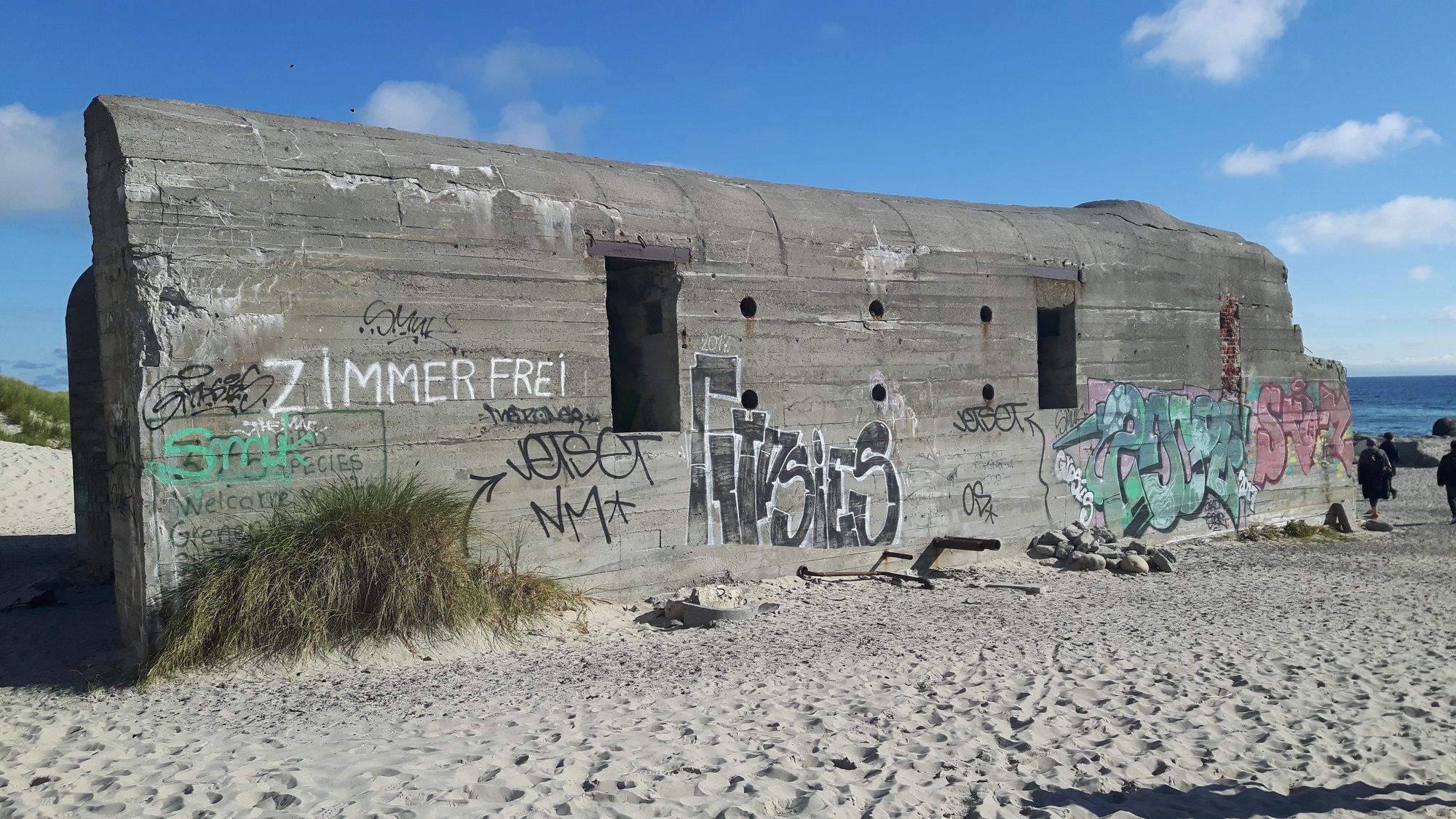 deutsche Wehrmachstsbunker am Sandstrand von Grenen