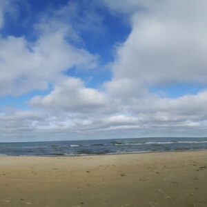 Panorama am Sandstrand Dänemark