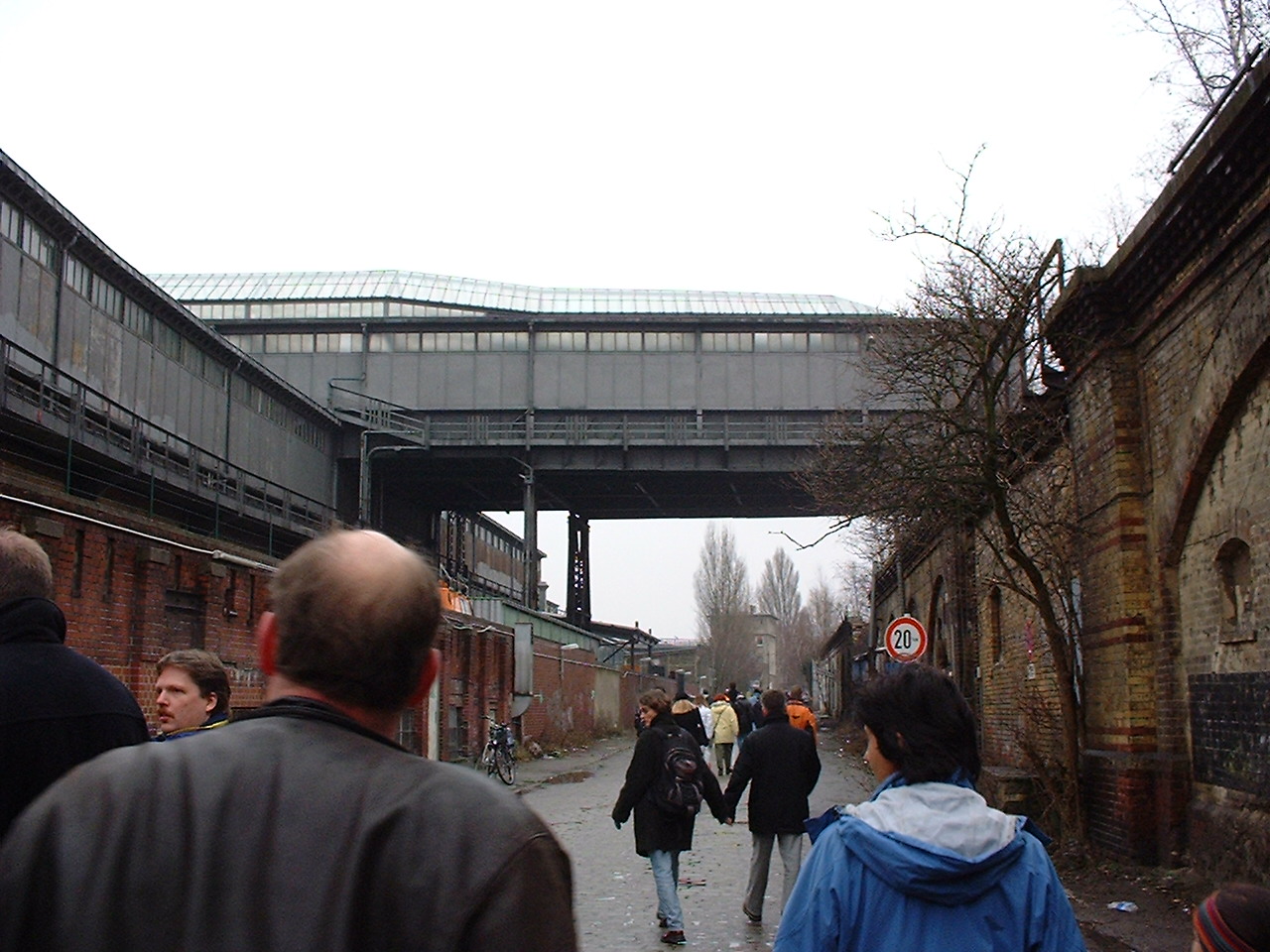 Besichtigung im Bahntunnel zum Potsdamer Platz