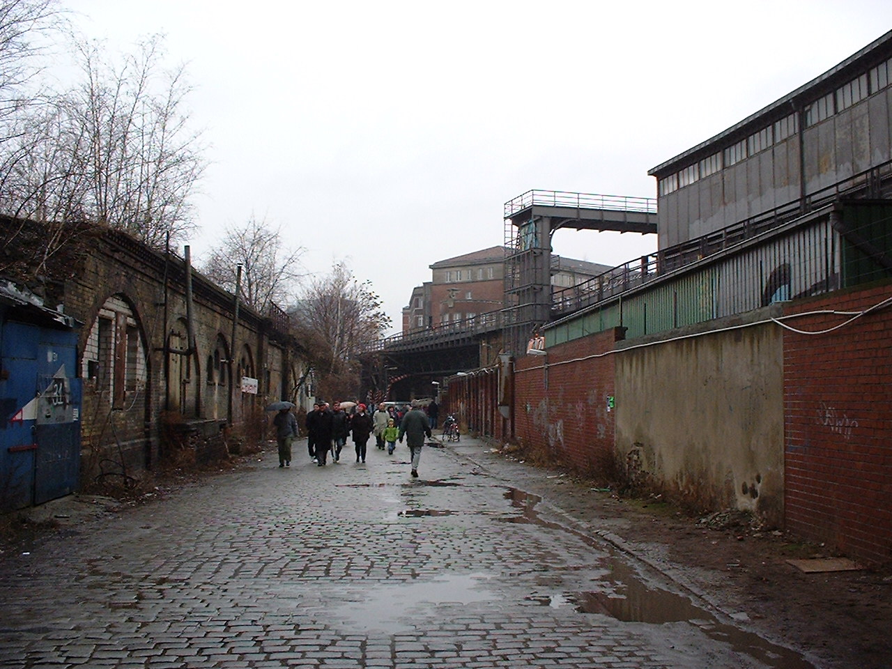 Besichtigung im Bahntunnel zum Potsdamer Platz