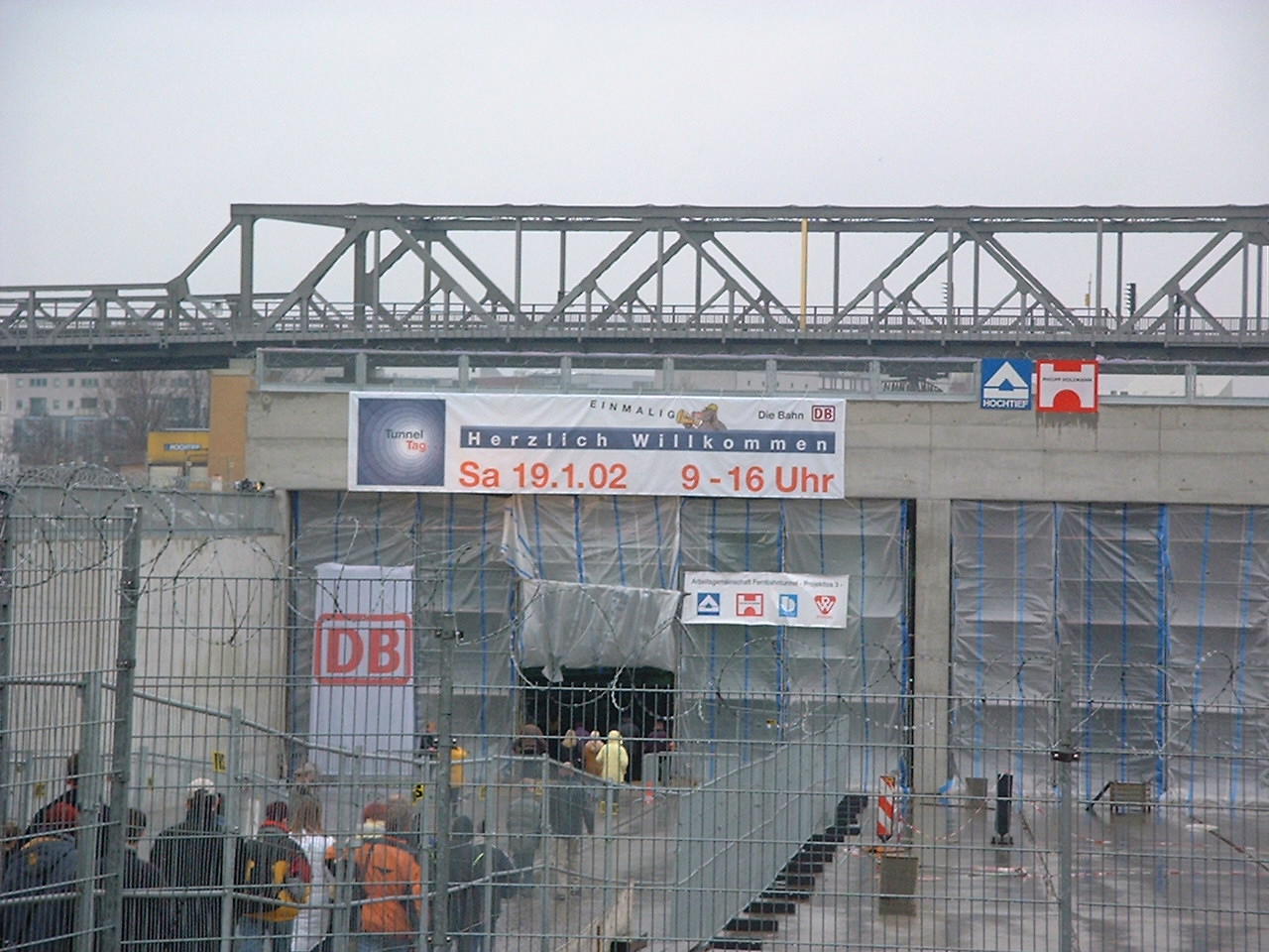 Besichtigung im Bahntunnel zum Potsdamer Platz